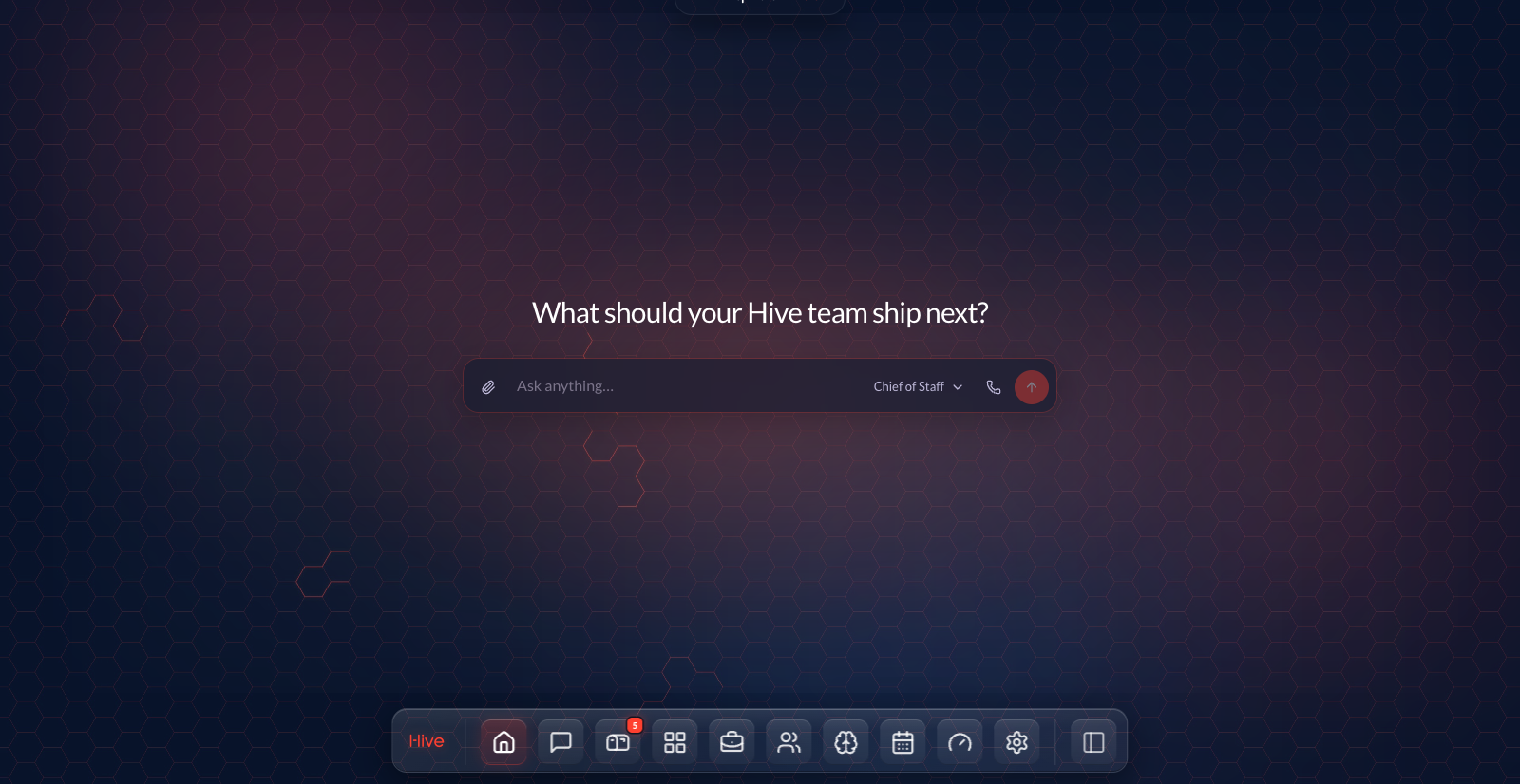 The Hive chat, asking what the team should ship next